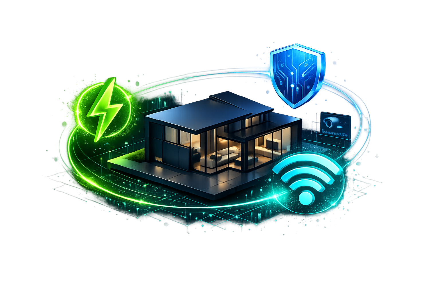 Finergy 360 — Pack todo incluido: Luz y Gas, Alarma y Fibra 1 GB